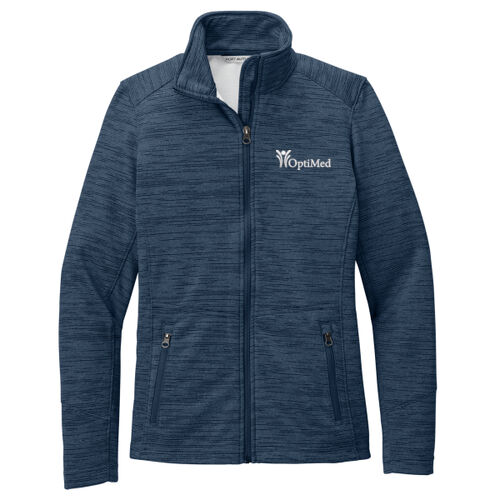 Port Authority® Women's Digi Stripe Fleece Jacket Thumbnail