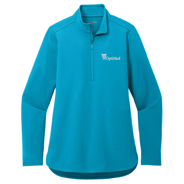 Port Authority® Women's C-FREE® Double Knit 1/4-Zip Thumbnail