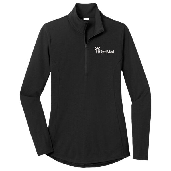 Sport-Tek®  PosiCharge® Women's Tri-Blend Wicking 1/4-Zip Pullover Thumbnail
